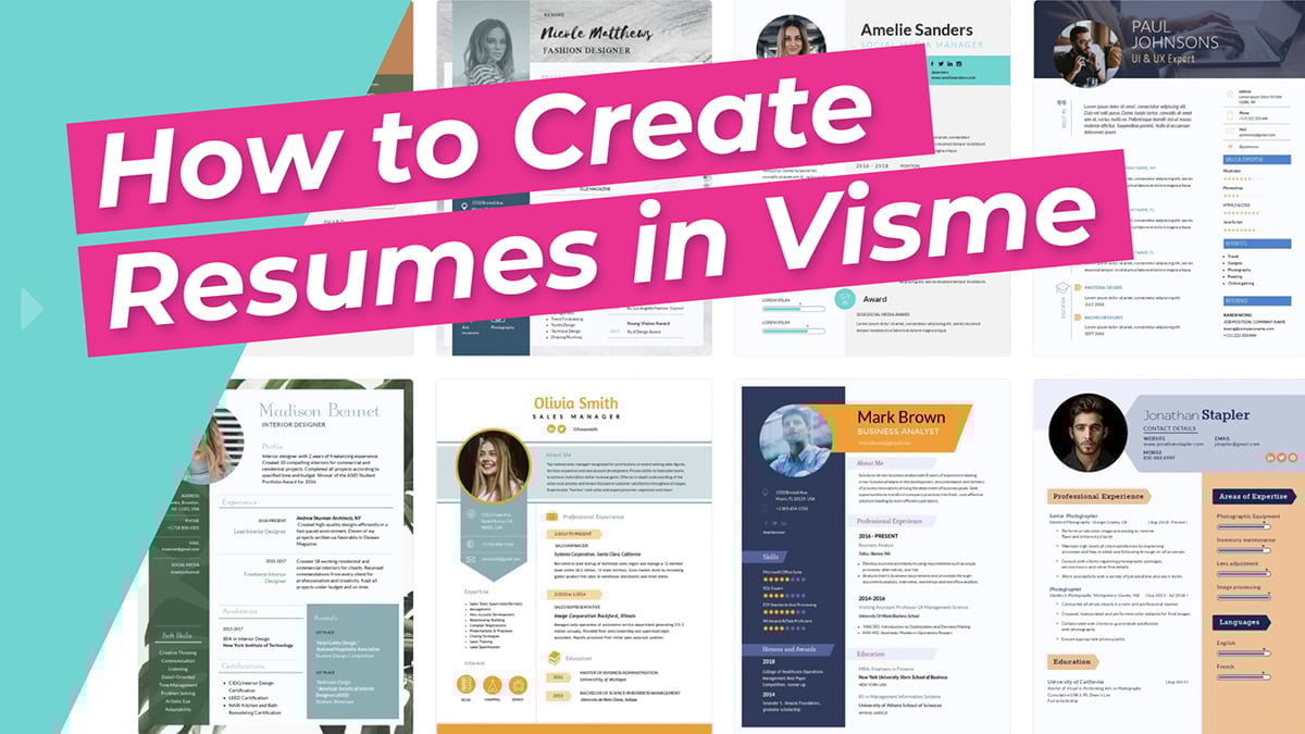How to Create Resumes in Visme – Design a Winning Resume Future Employers Will Love